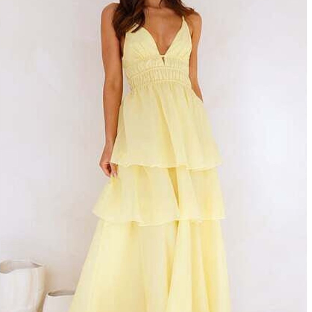 Hello Molly Sunny Tiered Maxi Dress